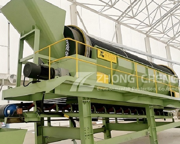 Application of trommel screen in industrial waste screening