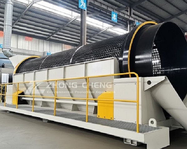 What kind of garbage is suitable for a drum screen to handle