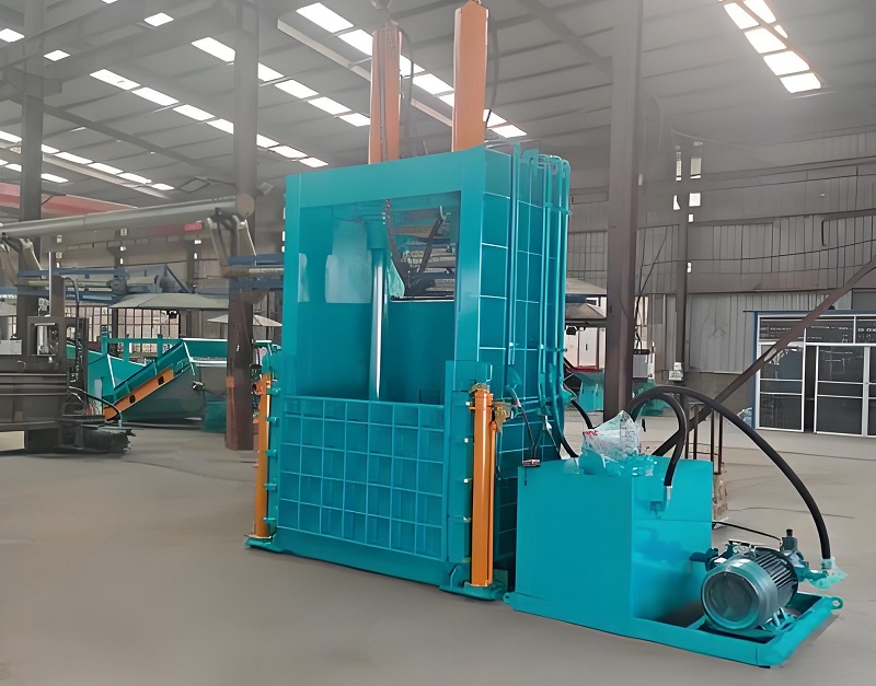 Vertical waste baler