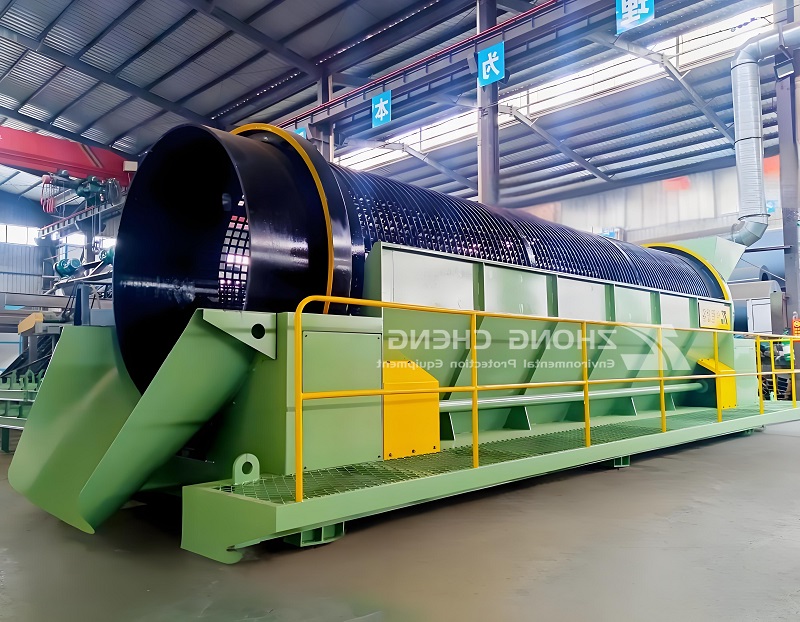 Shaftless trommel screen