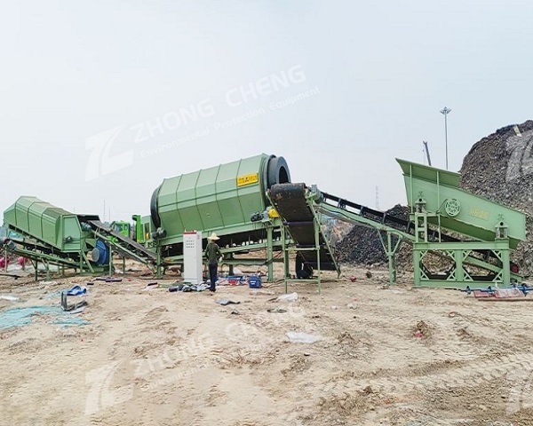 Features and advantages of aging waste screening equ