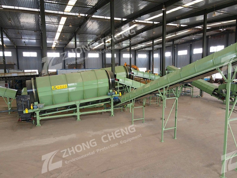 Old waste screening equipment